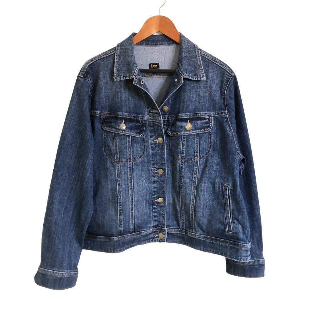 NEW Lee Denim Jacket medium Wash Size 2X